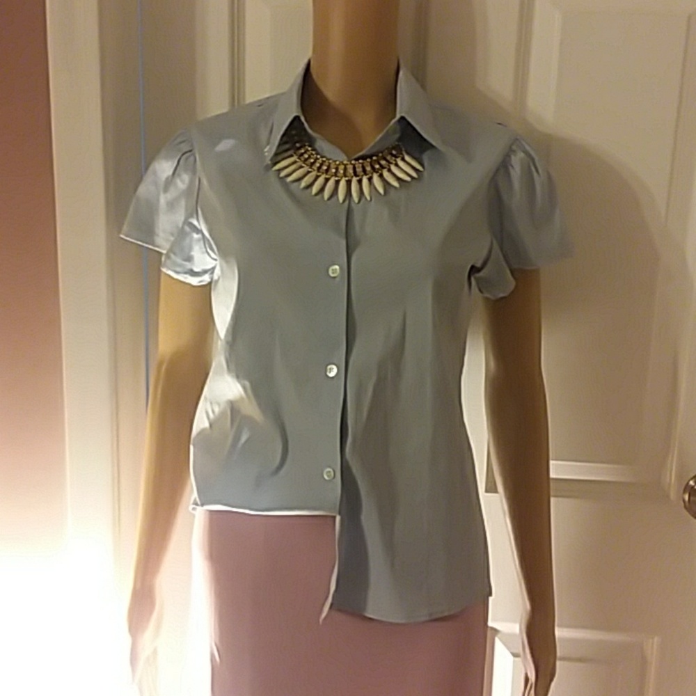 Theory button down shirt/ medium - Picture 3 of 7